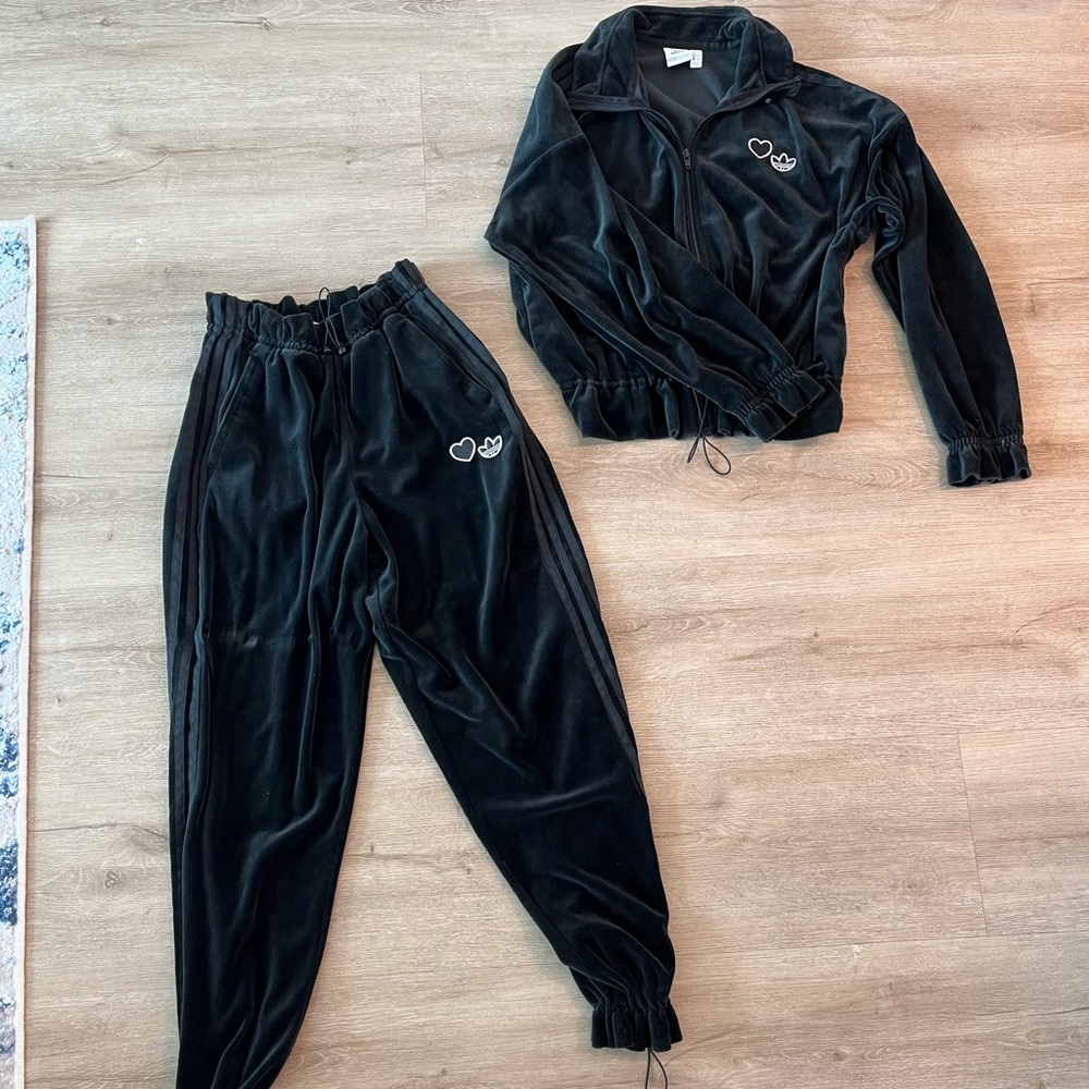 Adidas Velour Tracksuit
